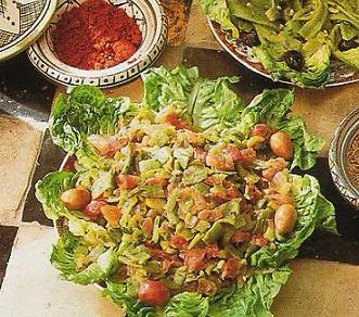 SALADE DE POIVRONS ET TOMATES