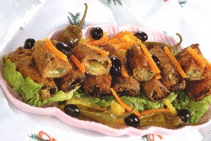 Cigare aux aubergines et fromage