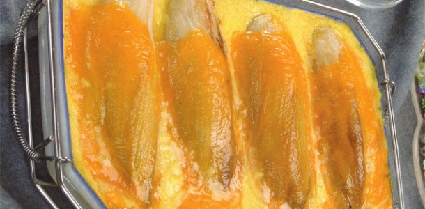 Gratin d'endives au fromage et crème bechamelle