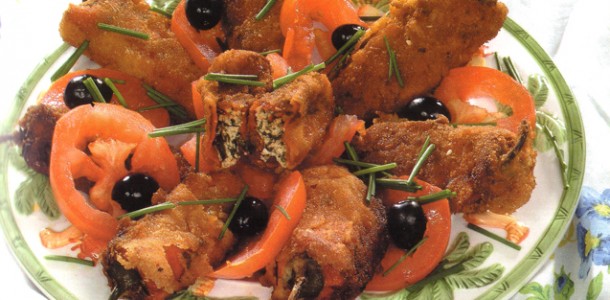 Poivrons farcies au fromage ricota