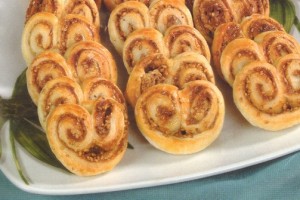 Palmier au fromage et mortadelle