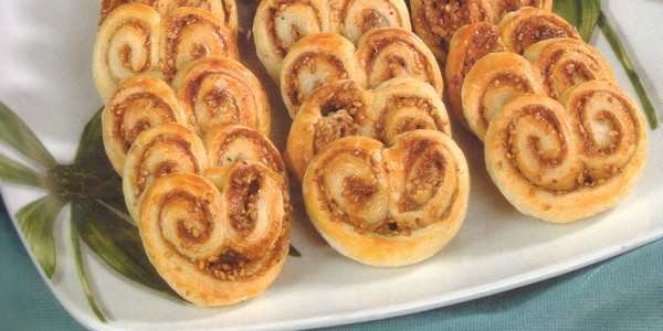 Palmier au fromage et mortadelle