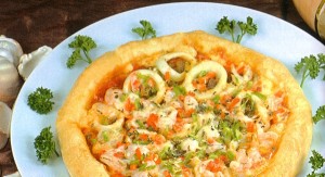 Pizza aux fruits de mer