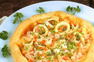 Pizza aux fruits de mer
