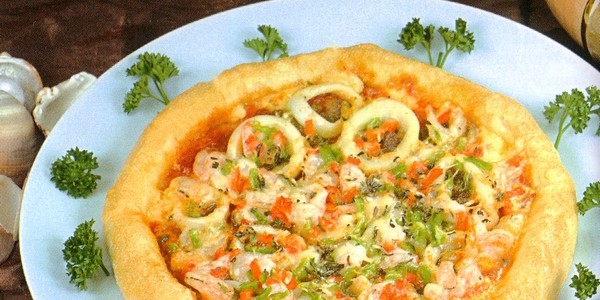 Pizza aux fruits de mer