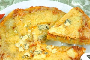 Pizza aux quatre fromages