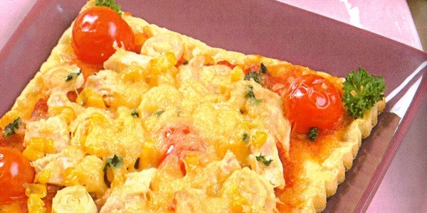 pizza au poulet