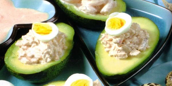 Avocat à l'escalope de dinde et avocat aux crevettes