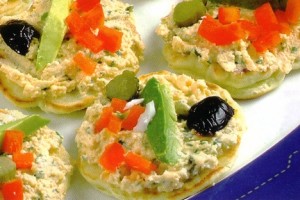 Blinis au fromage frais