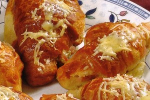 Croissants aux légumes confits