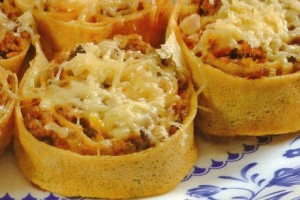 Crêpes à la viande hachée