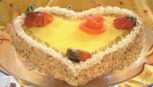 Cake en forme de coeur