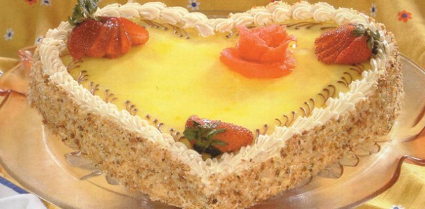 Cake en forme de coeur