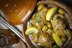 Cuisses de poulet aux olives